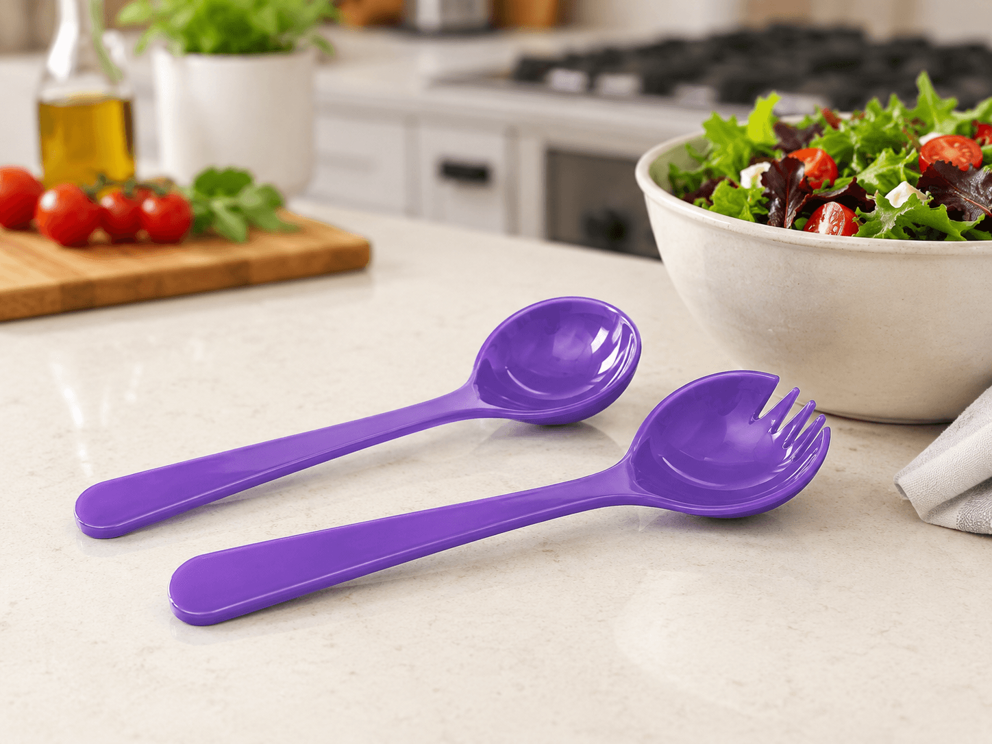 Cubiertos para ensaladera